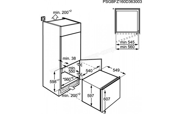 AEG ABB66011AS - Sch&eacute;ma d'encastrement