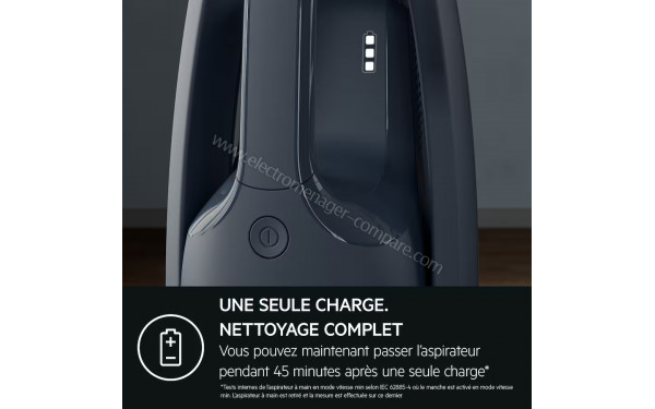 AEG AS52CB18DB - Autonomie jusqu'&agrave; 45 minutes