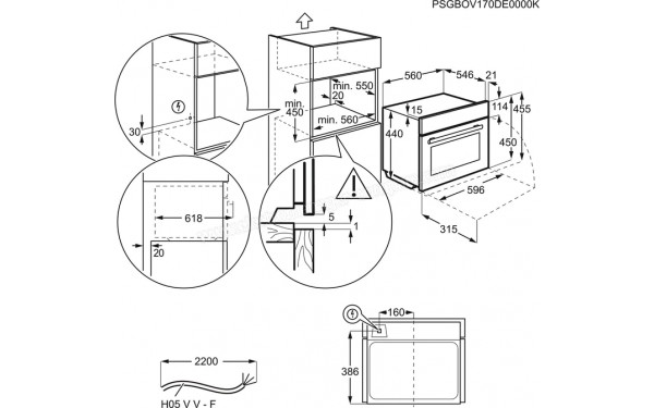AEG BFB9000QM - Dimensions