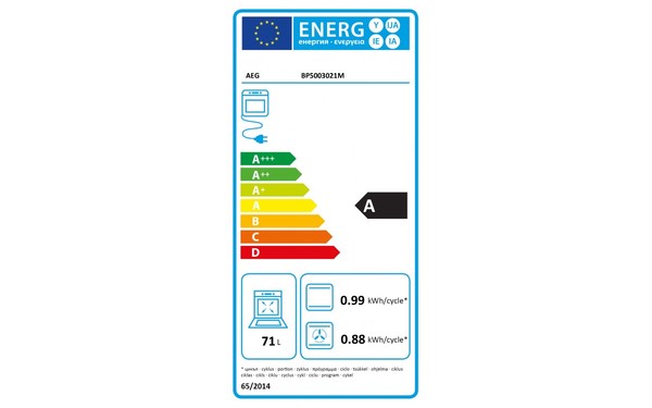 AEG BP5003021M - &Eacute;tiquette &eacute;nergie