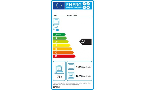 AEG BPE642120M - &Eacute;tiquette &eacute;nergie