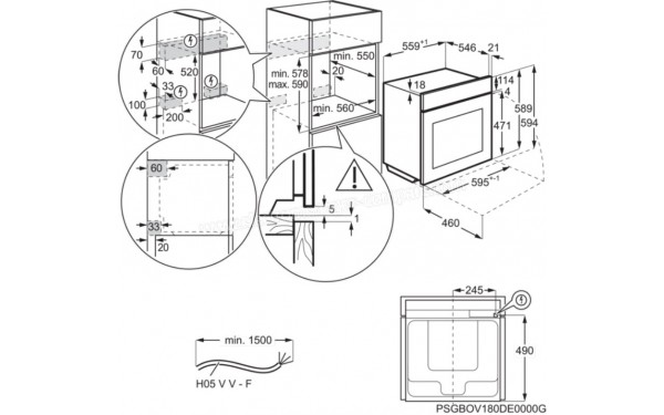 AEG BPK555320W - Sch&eacute;ma technique