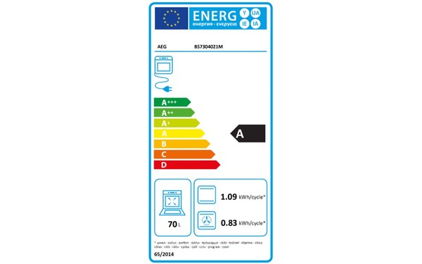 AEG BS7304021M - &Eacute;tiquette &eacute;nergie