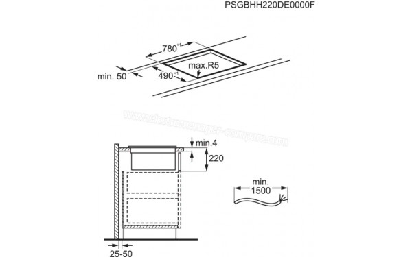 AEG CCE84751CB - Dimensions