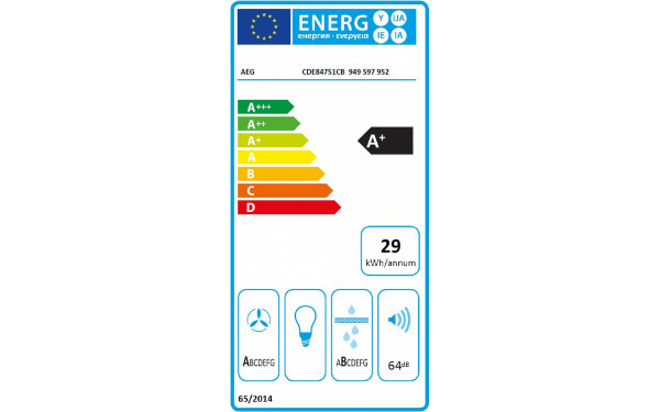 AEG CDE84751CB - &Eacute;tiquette &eacute;nergie
