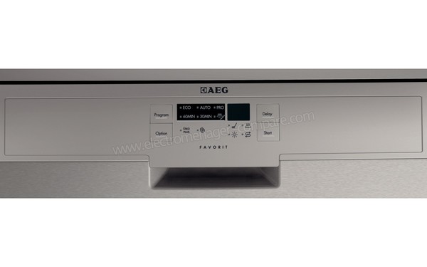 AEG F55522M0 - Panneau de commandes