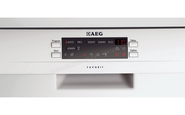 AEG F77452W0P - Panneau de commandes