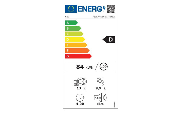 AEG FES5368XZM - &Eacute;tiquette &eacute;nergie v2