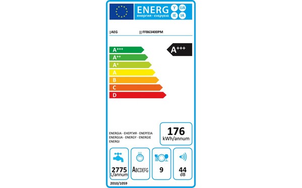 AEG FFB63400PM - &Eacute;tiquette &eacute;nergie