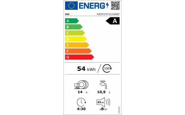 AEG FSE76727P - &Eacute;tiquette &eacute;nergie v2