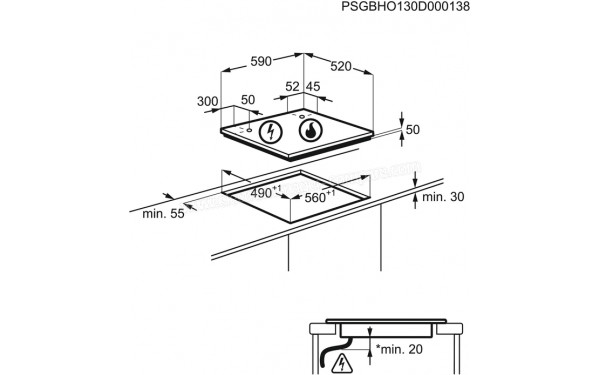 AEG HD634170NB 2021 - Dimensions