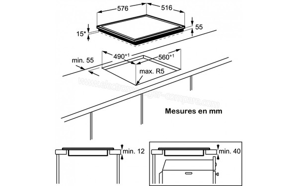 AEG HK634250XB - Niche d'encastrement