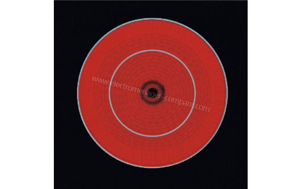 AEG HK834060XB - Zoom sur le foyer radiant