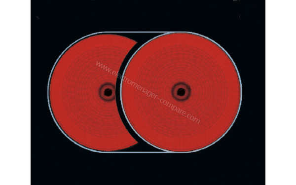 AEG HK834060XB - Zoom sur le foyer radiant extensible / double zone