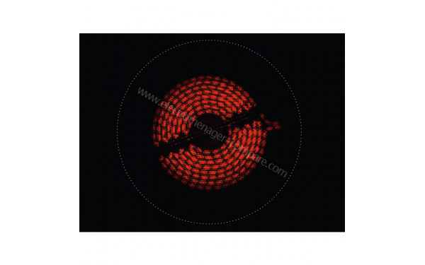 AEG HK834060XB - Zoom sur le foyer radiant