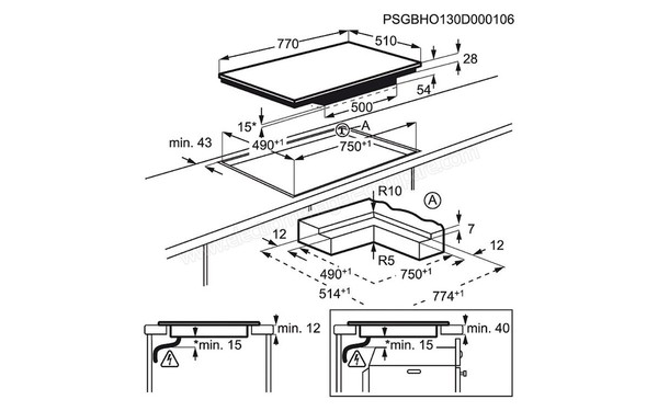 AEG HK854401IB - Niche d'encastrement
