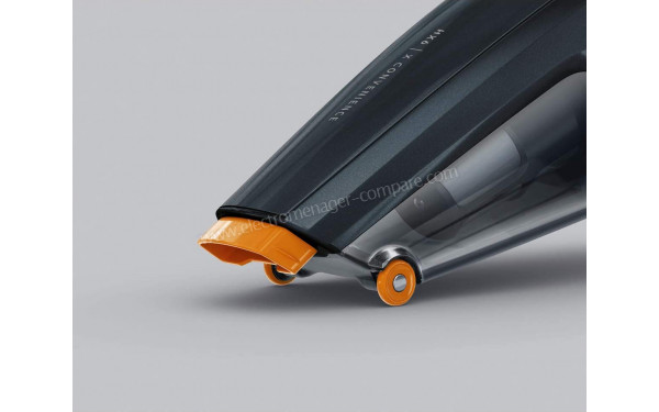 AEG HX6-30STM - Vue des roues et du suceur t&eacute;lescopique