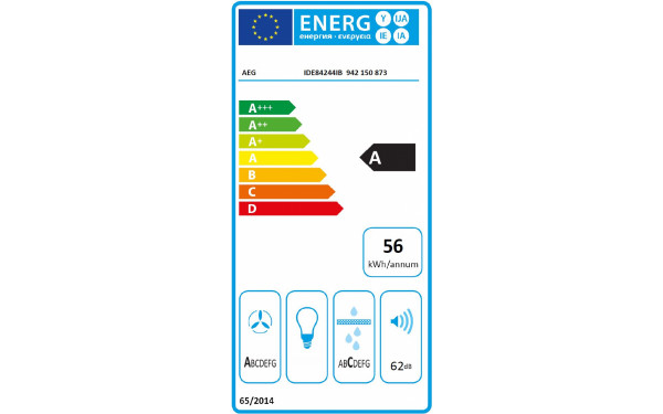 AEG IDE84244IB - &Eacute;tiquette &eacute;nergie