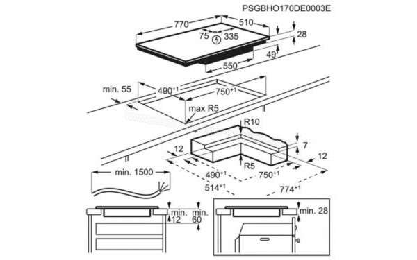 AEG IKB84431IB - Sch&eacute;ma technique