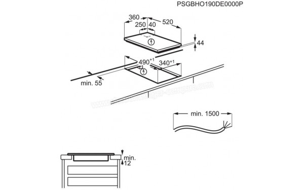 AEG IKE42640KB - Sch&eacute;ma technique