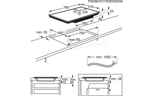 AEG IKE85441XB - Sch&eacute;ma technique