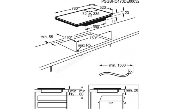 AEG IPE84571FB - Sch&eacute;ma technique