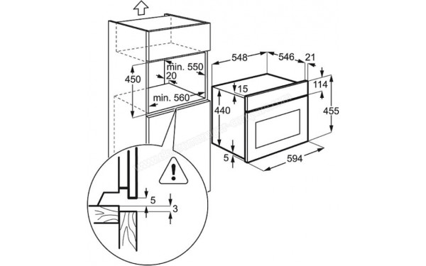 AEG KM8403021M - Dimensions