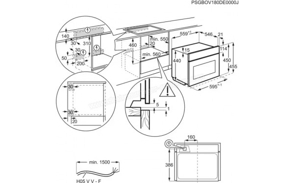 AEG KME525000M - Dimensions