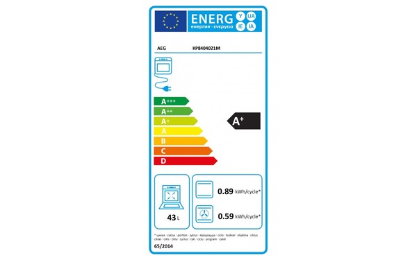 AEG KP8404021M - &Eacute;tiquette &eacute;nergie