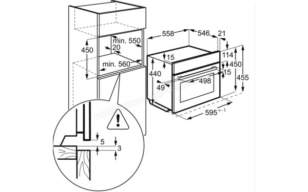 AEG KPE742220M Import EU - Dimensions