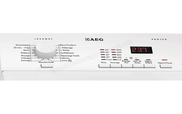 AEG L60460TL1 - Panneau de commandes