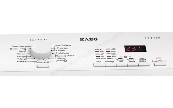 AEG L60460TL - Panneau de commandes