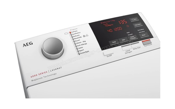 AEG L6TBD624G 2018 - Panneau de commandes