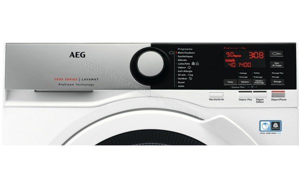 AEG L7FED944E - Panneau de commandes (cr&eacute;dit : Darty)