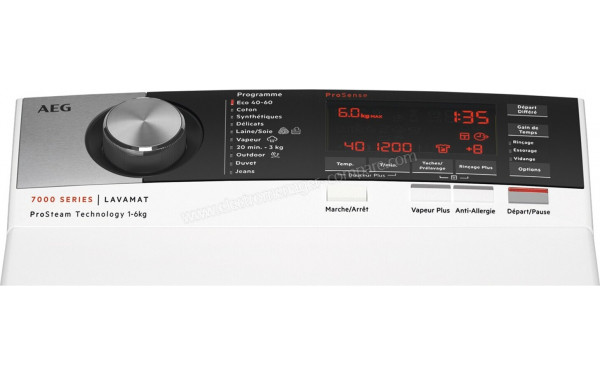 AEG L7TED758D 2021 - Panneau de commandes