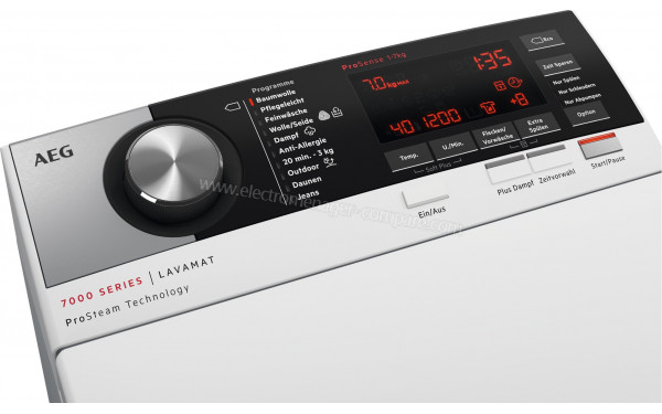 AEG L7TED758D 2021 - Panneau de commandes