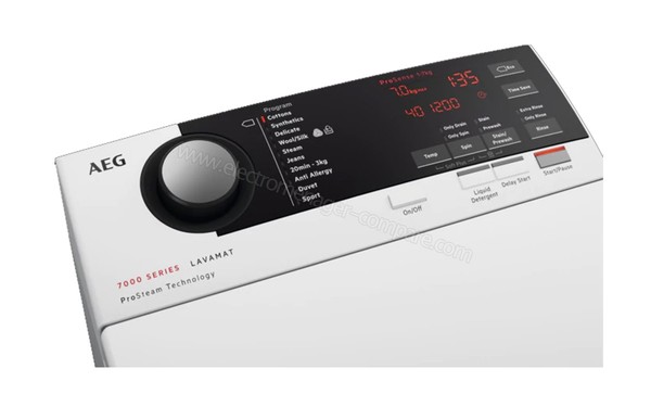 AEG L7TER722E 2018 - Panneau de commandes