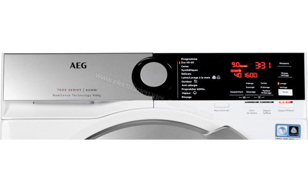 AEG L7WBB962E - Panneau de commandes