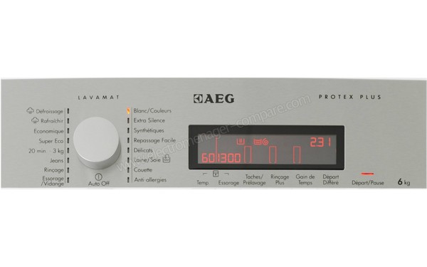 AEG L86360TL3 - Panneau de commandes