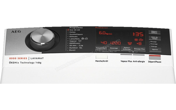 AEG L8TER655C - Panneau de commandes
