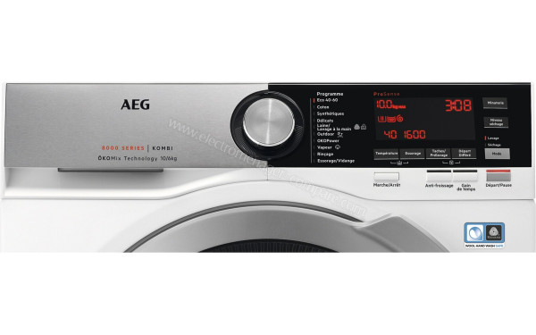 AEG L8WAE164N - Panneau de commandes