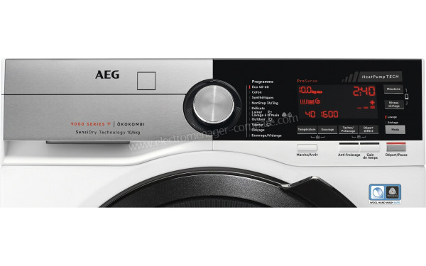 AEG L9WSB162C - Panneau de commandes