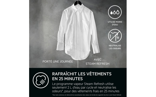 AEG LFR95A116SW - Programme Steam Refresh