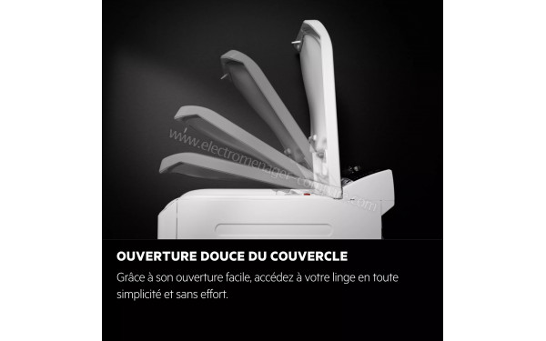 AEG LTR8C7313DS - Ouverture douce du couvercle