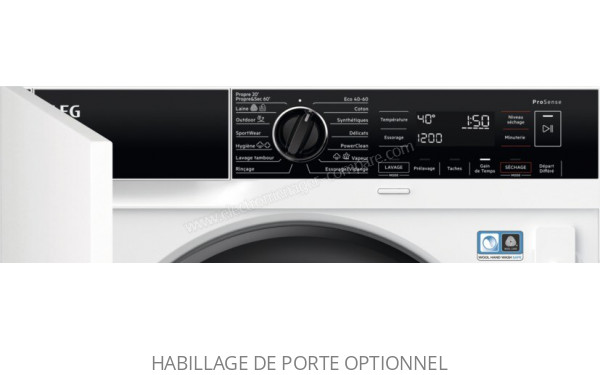 AEG LWG88416BI - Panneau de commandes