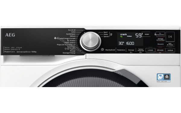 AEG LWR85A166V - Panneau de commandes