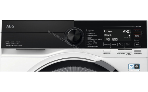 AEG LWR98C166X - Panneau de commandes
