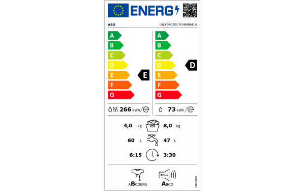 AEG LWX8463BI - &Eacute;tiquette &eacute;nergie v2