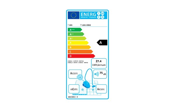 AEG LX8-2-DB32 - &Eacute;tiquette &eacute;nergie