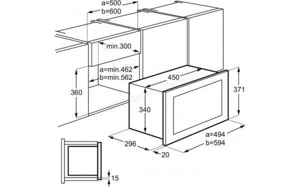 AEG MBB1755D-M - Dimensions